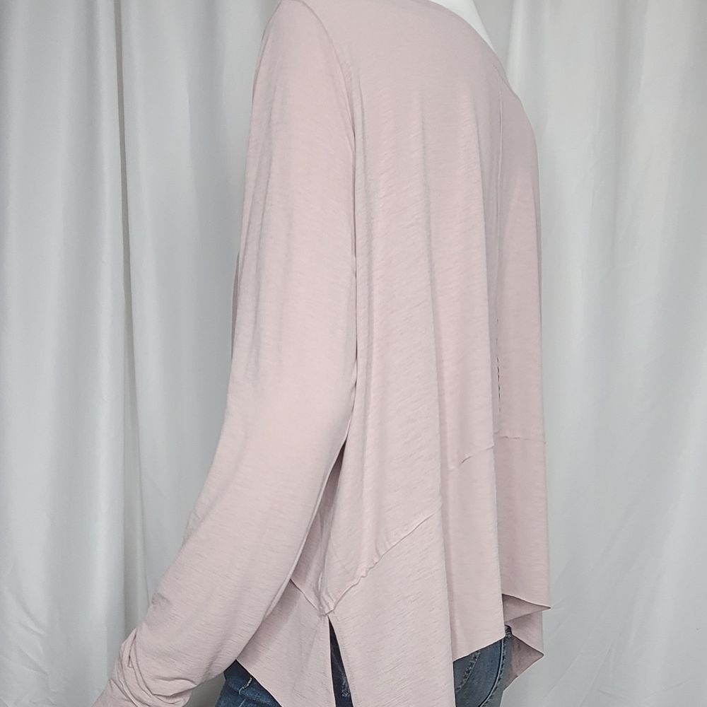 Relaxed Pink Long Sleeve Boxy Tee - Picture 8 of 12